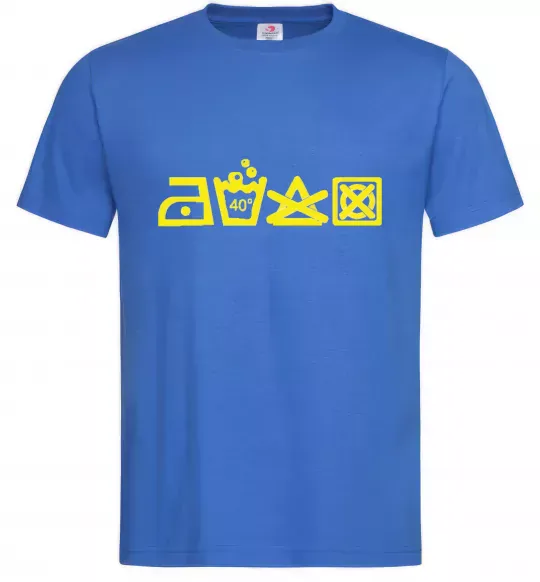 Чоловіча футболка INSTRUCTIONS FOR USE Яскраво-синій фото