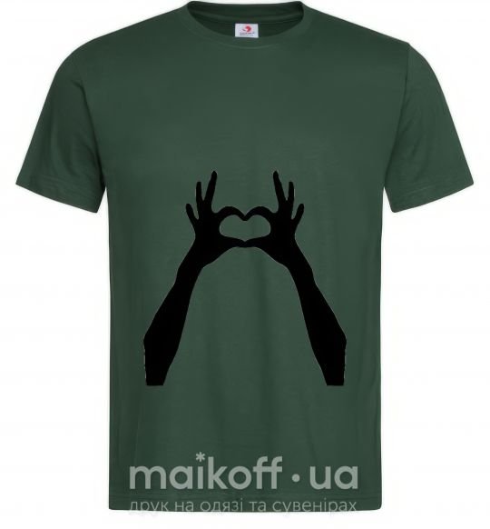 Мужская футболка HANDS Темно-зеленый фото