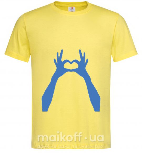 Чоловіча футболка HANDS Лимонний фото