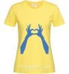 Жіноча футболка HANDS Лимонний фото
