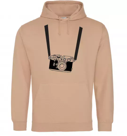 Женская толстовка (худи) FOR PHOTOGRAPHER Песочный фото