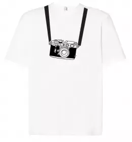 Футболка Оверсайз Професійно фотографую людей Белый фото