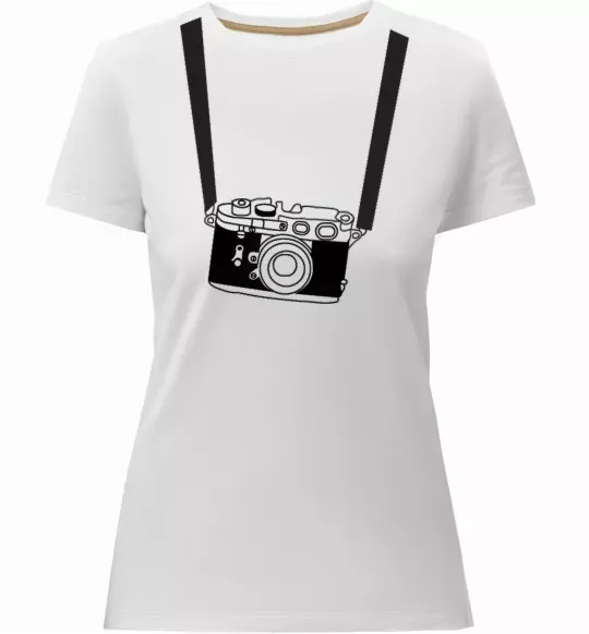 Женская премиум футболка FOR PHOTOGRAPHER Белый фото