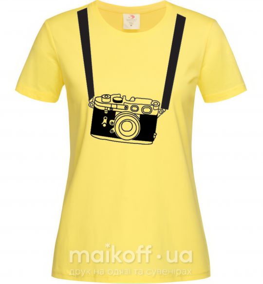 Жіноча футболка FOR PHOTOGRAPHER Лимонний фото