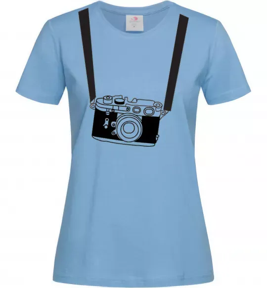 Женская футболка FOR PHOTOGRAPHER Голубой фото