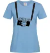 Женская футболка FOR PHOTOGRAPHER Голубой фото