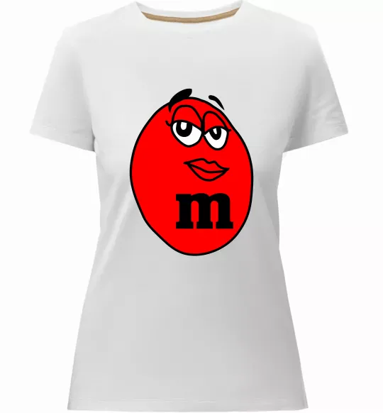 Женская премиум футболка M&M LADY Белый фото