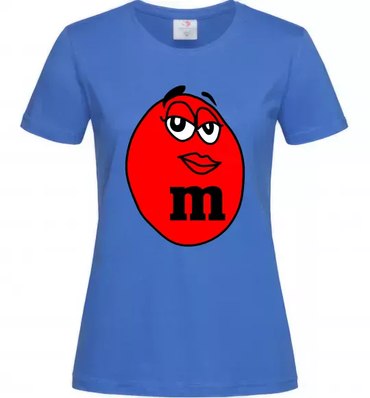 Женская футболка M&M LADY Ярко-синий фото