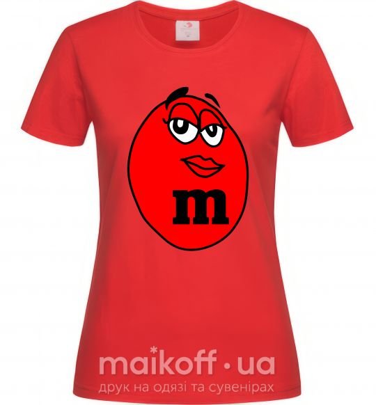 Жіноча футболка M&M LADY Червоний фото
