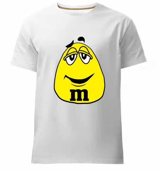 Мужская премиум футболка M&M BOY Белый фото