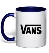 Чашка с цветной ручкой VANS Глубокий темно-синий фото