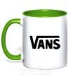 Чашка з кольоровою ручкою VANS Зелений фото