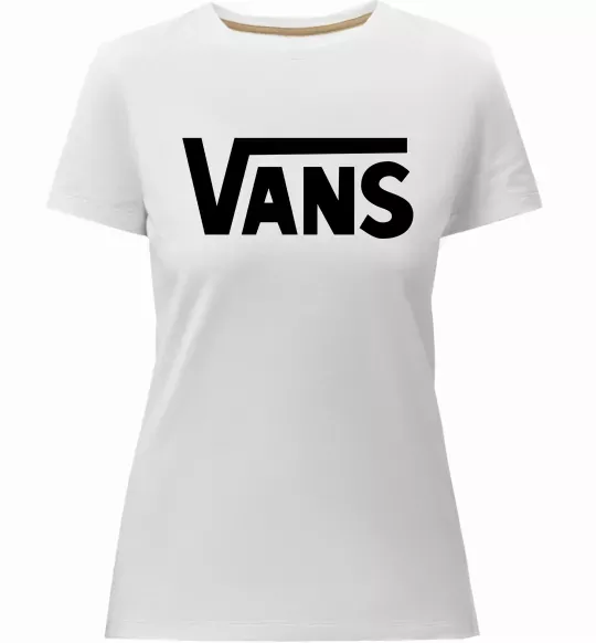 Жіноча преміум футболка VANS Білий фото