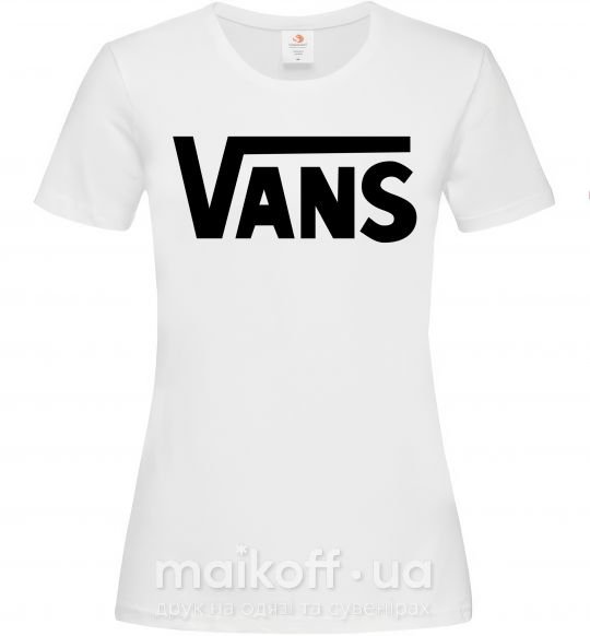 Женская футболка VANS Белый фото