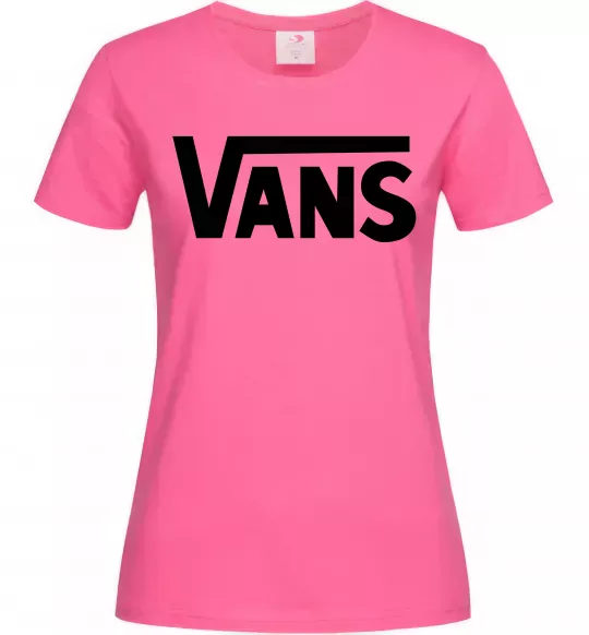 Женская футболка VANS Ярко-розовый фото