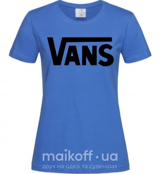 Женская футболка VANS Ярко-синий фото