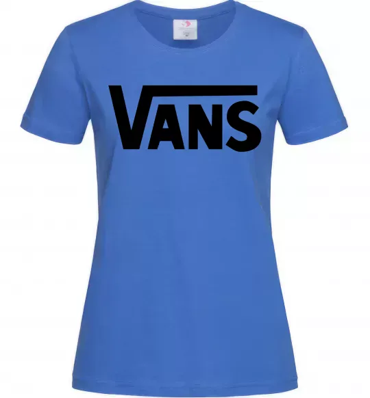 Женская футболка VANS Ярко-синий фото