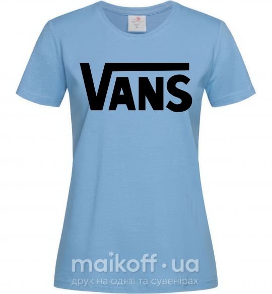 Женская футболка VANS Голубой фото