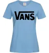 Женская футболка VANS Голубой фото