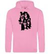 Мужская толстовка (худи) KISS band Розовый фото