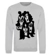 Світшот KISS band Сірий меланж фото