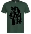 Мужская футболка KISS band Темно-зеленый фото