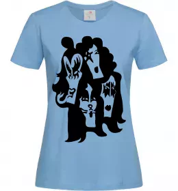 Женская футболка Kiss logo Ярко-синий фото