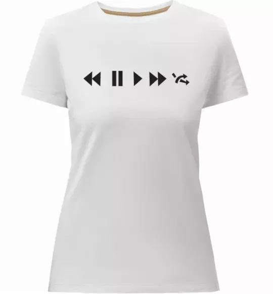 Жіноча преміум футболка PLAY Білий фото