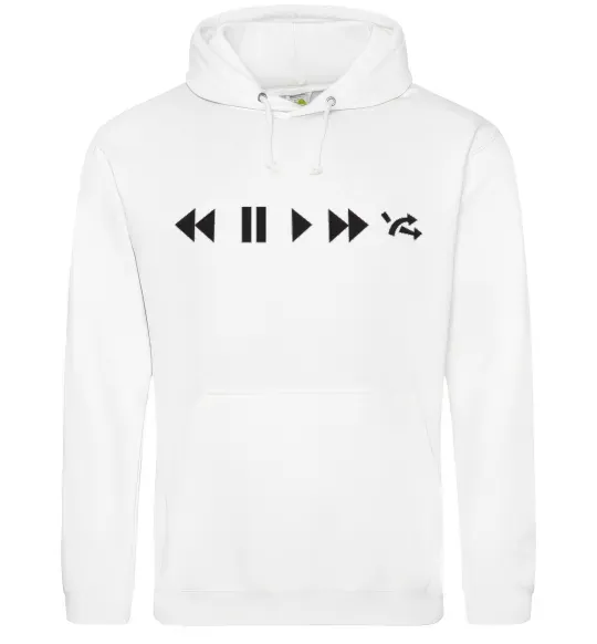 Мужская толстовка (худи) PLAY Белый фото