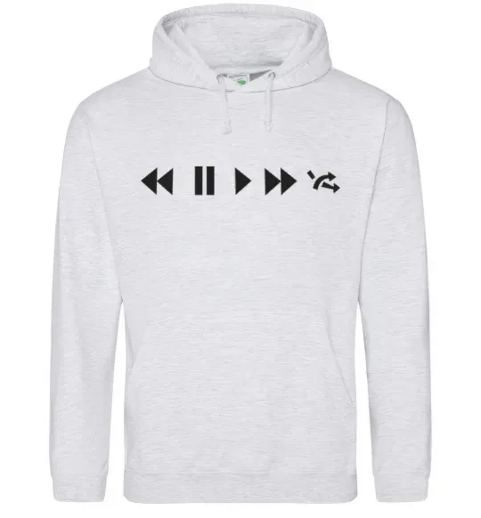 Мужская толстовка (худи) PLAY Серый меланж фото