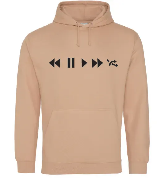 Мужская толстовка (худи) PLAY Песочный фото