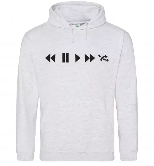 Женская толстовка (худи) PLAY Серый меланж фото