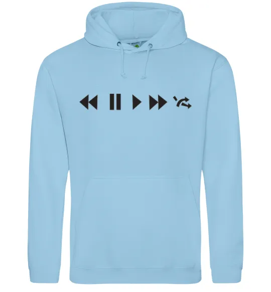 Женская толстовка (худи) PLAY Голубой фото