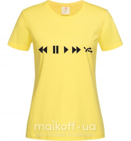 Женская футболка PLAY Лимонный фото