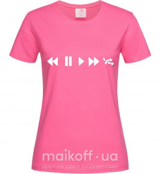 Жіноча футболка PLAY Яскраво-рожевий фото