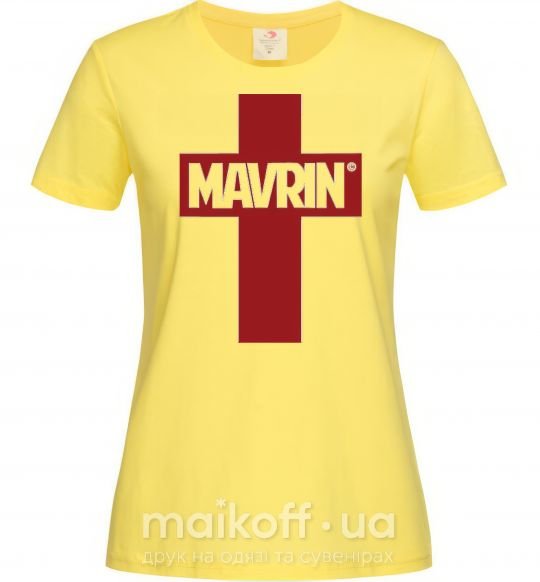 Жіноча футболка MAVRIN Лимонний фото