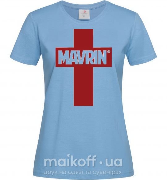 Жіноча футболка MAVRIN Блакитний фото