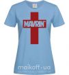 Жіноча футболка MAVRIN Блакитний фото