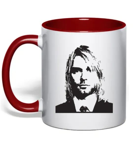 Чашка з кольоровою ручкою KURT COBEIN Червоний фото