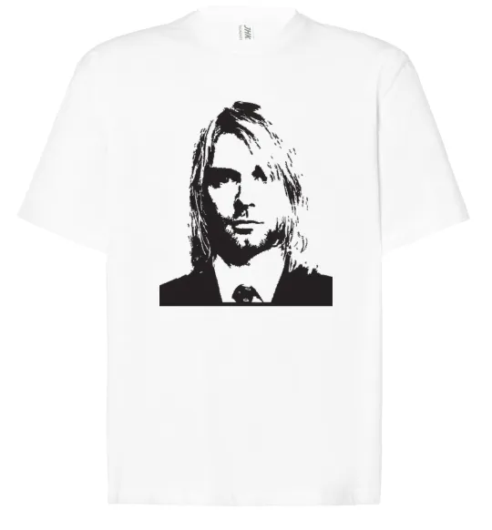 Футболка Оверсайз KURT COBEIN Білий фото