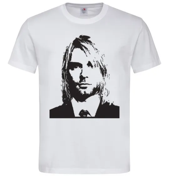 Чоловіча футболка KURT COBEIN Білий фото