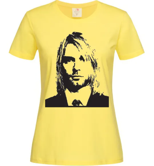 Женская футболка KURT COBEIN Лимонный фото