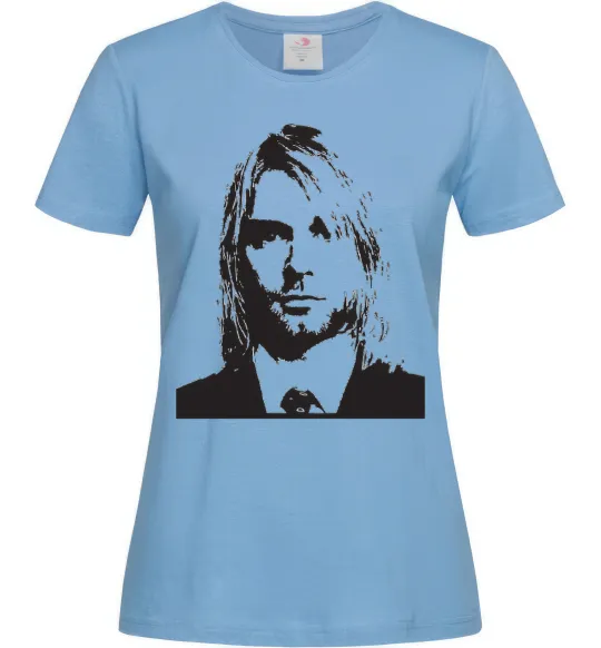 Женская футболка KURT COBEIN Голубой фото