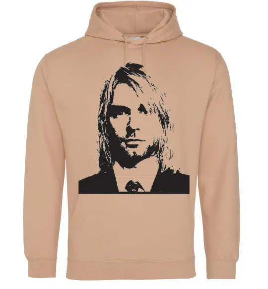Мужская толстовка (худи) KURT COBEIN Песочный фото