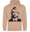Мужская толстовка (худи) KURT COBEIN Песочный Мужская толстовка (худи) KURT COBEIN Песочный фото