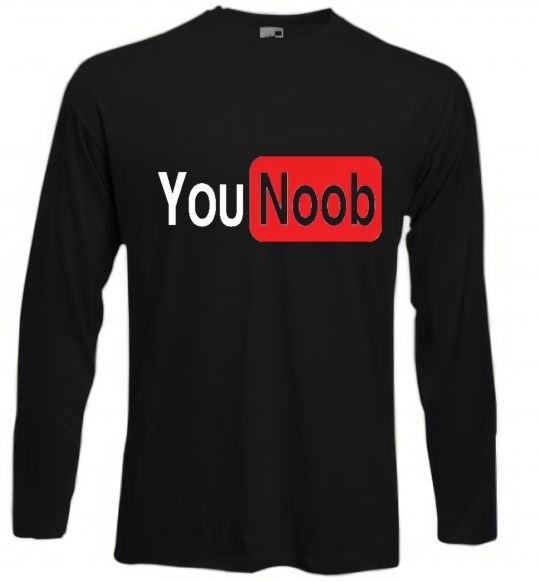 Реглан YOU NOOB Чорний фото