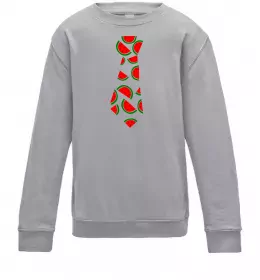 Дитячий світшот Кавун Сірий меланж фото