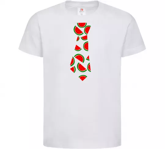 Дитяча футболка Кавун Білий фото