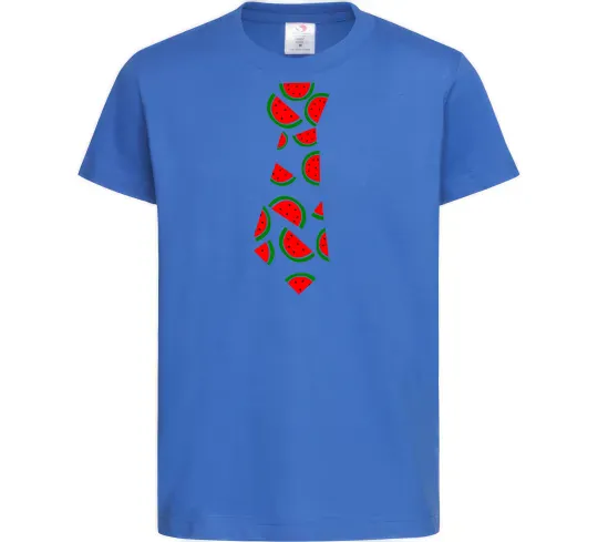 Дитяча футболка Кавун Яскраво-синій фото