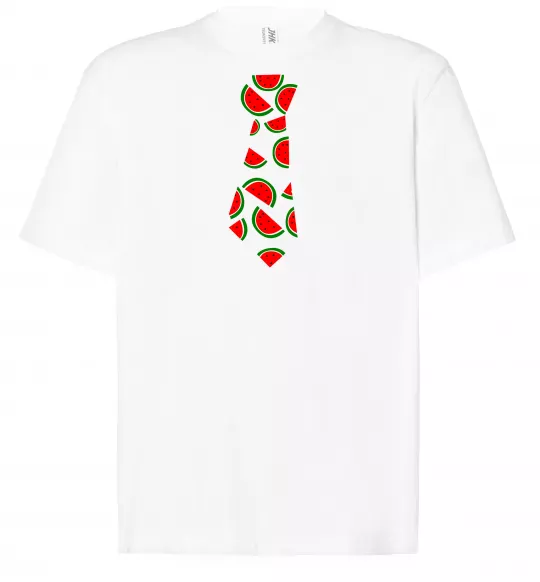 Футболка Оверсайз Кавун Білий фото